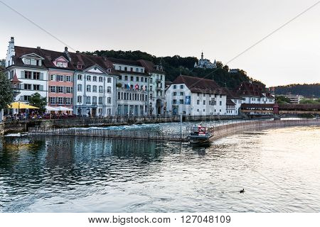 View Of The City Of Lucerne In Switzerland