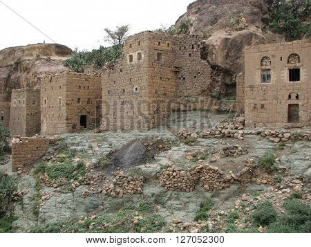 Old Yemeni historical village, 1199 Hejira, still populated.