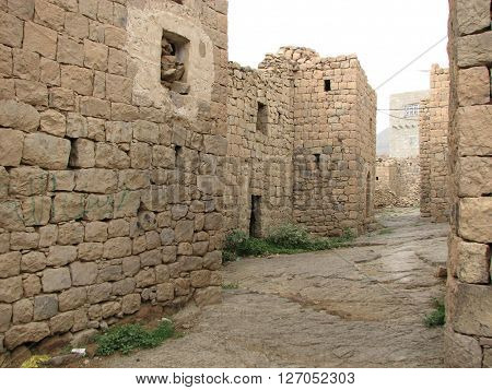 Old Yemeni village built in 1199 Hejira