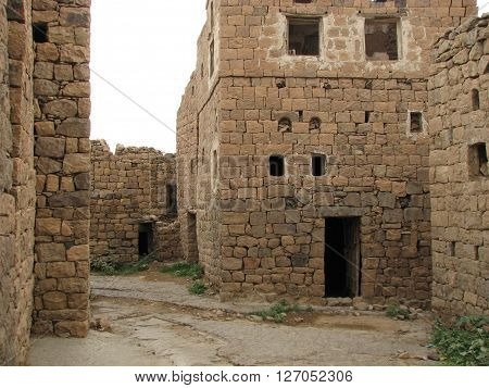 Old Yemeni village built in 1199 Hejira