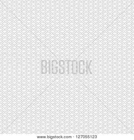 Seamless isometric pattern of cubes vector linear background of delicate lines black and white geometric contemporary ornament
