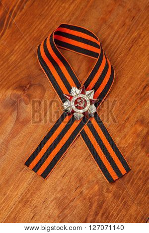 St. George's Ribbon And Order Of The Patriotic War In St. Symbols Of Victory