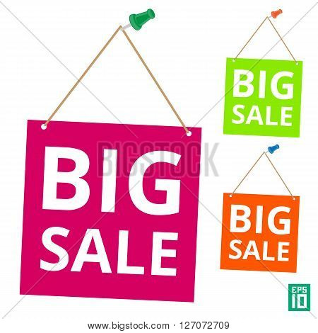 Label Big Sale Pin