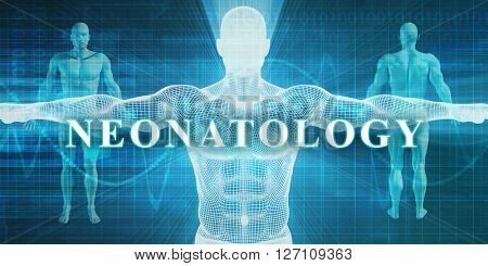 Neonatology as a Medical Specialty Field or Department 3D Illustration Render