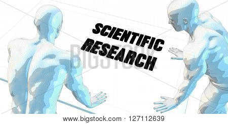 Scientific Research Discussion and Business Meeting Concept Art 3D Illustration Render