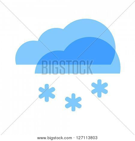 Weather icon. Cloud and Snow