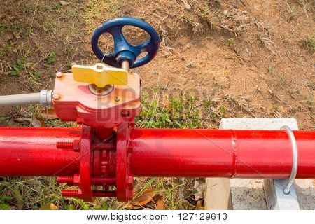 Supervisory valve for fire protection system, Control main valve.