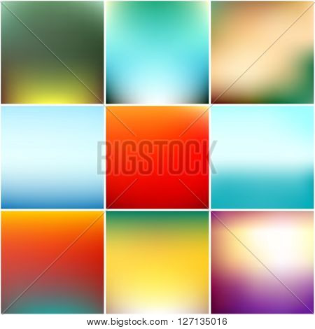 Abstract blurred background design illustration. Can be used for website banners or presentation. Minimalistic vector templates. Clean glossy defocused concept.