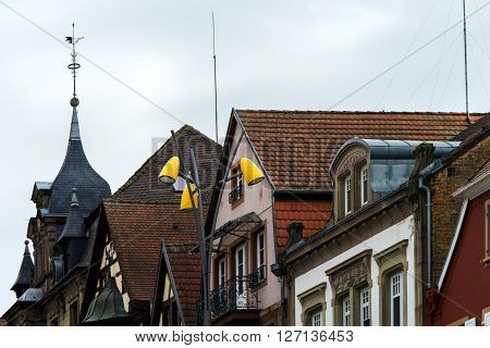 Modern Street Lamp In Saverne, France