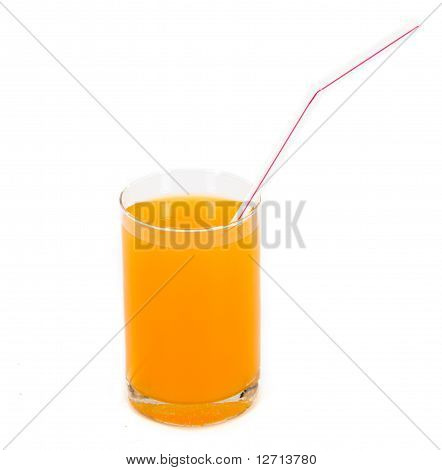 Beelden van een glas met het SAP, geïsoleerd op een witte achtergrond