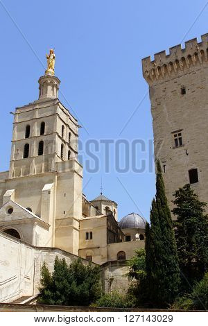 The city church of Avignon in France