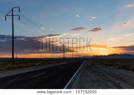Sunset near Trona in California in USA
** Note: Visible grain at 100%, best at smaller sizes