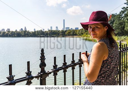 Girl In Central Park, Jacqueline Kennedy Onassis Reservoir, New York