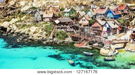 famous Popeye village in Malta