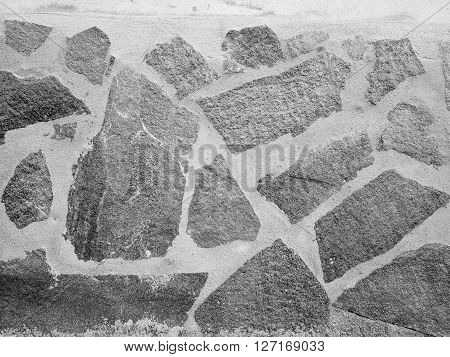 Wall With Stones Finish