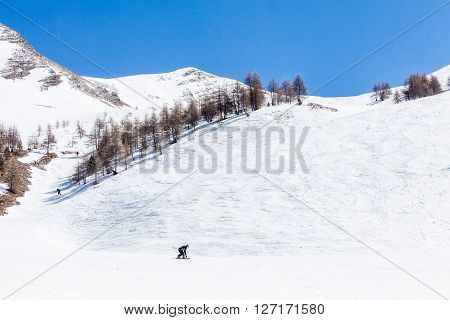 Ski Resort Les Orres, Hautes-alpes, France