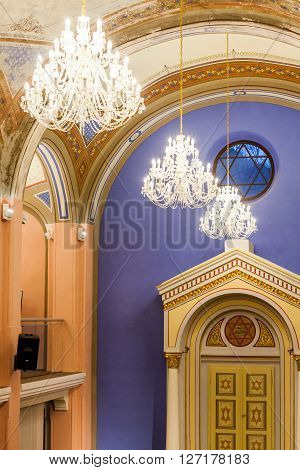 Interior View In A Renovated Synagogue In Ruzomberok, Slovakia