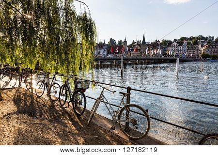 View Of The City Of Lucerne In Switzerland