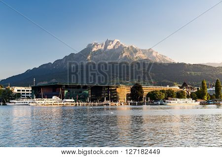 View Of The City Of Lucerne In Switzerland
