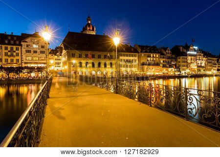 View Of The City Of Lucerne In Switzerland