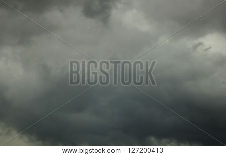 Gray Sky During Thunderstorm