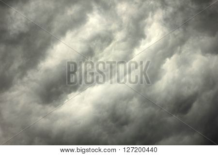 Gray Sky During Thunderstorm