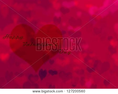 Valentines Day Background With Hearts