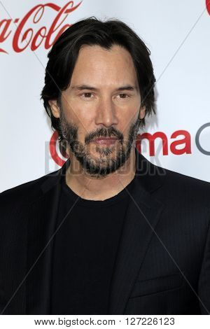 LAS VEGAS - APR 14:  Keanu Reeves at the CinemaCon Awards Gala at the Caesars Palace on April 14, 2016 in Las Vegas, CA