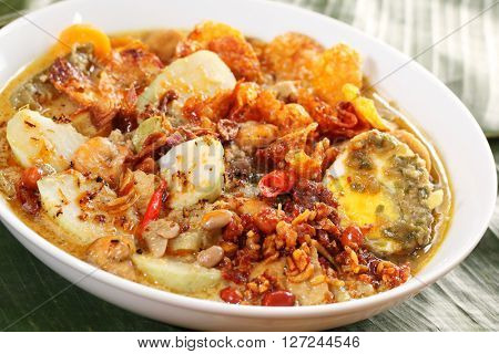 Asian Curry Beef Noodle Soup dish