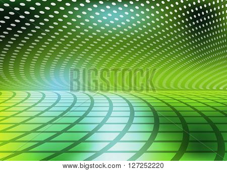 Holiday spectacular green abstract geometrical vector background
