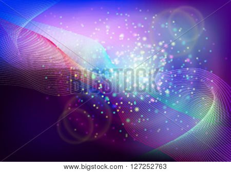 Abstract light blue geometric dynamic spectacular vector background