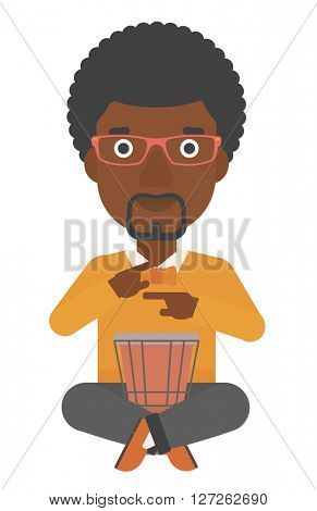 Man playing tomtom.