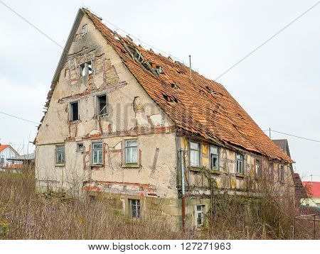 a rundown old farmhouse in Southern Germany