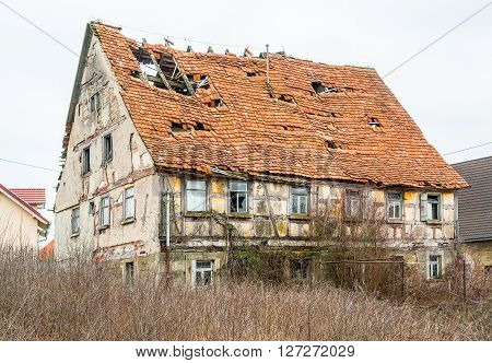 a rundown old farmhouse in Southern Germany