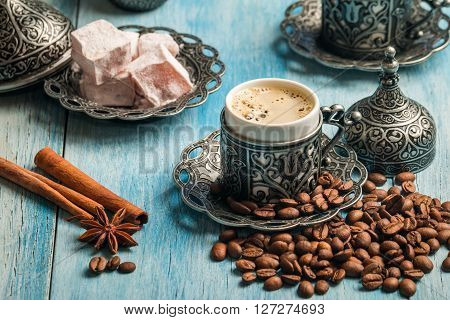 Turkish Coffee And Turkish Delight