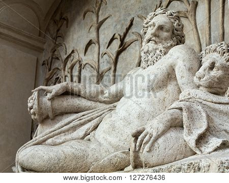 Four Fountains Is A Group Of Four Late Renaissance Fountains In Rome Italy. The Figure Of One Founta