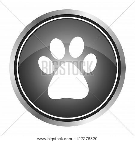 Vector icon footprint of an animal. Vector illustration.