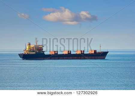 Bulk Carrier Ship in the Black Sea
