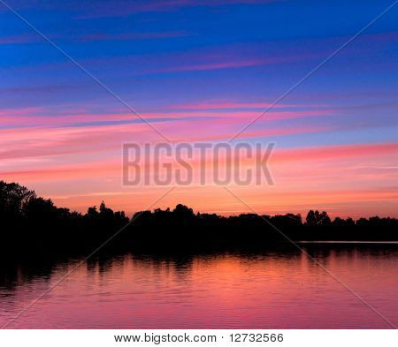Dusk Panorama Afterglow
