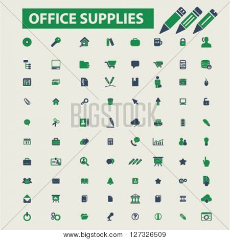 office supplies icons
