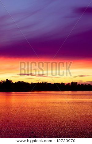 Sky røde Afterglow