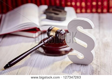 Symbols Of Law In Court  Library