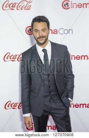 LAS VEGAS - APRIL 14 : Actor Jack Huston recipient of the Rising Star of the Year Award attends the CinemaCon Big Screen Achievement Awards at The Caesars Palace on April 14 2016 in Las Vegas
