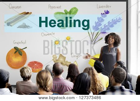 Health Care Treatment Vitamins Healing Concept