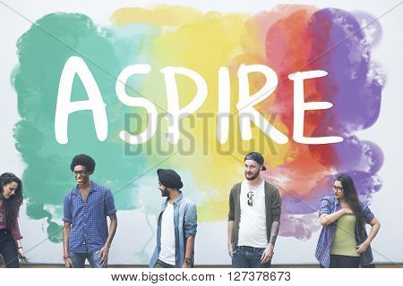 Ambition AIm Aspire Goals Motivation Aspirations Concept