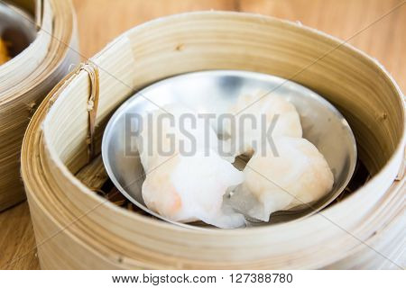 Dimsum In The Steam Basket .