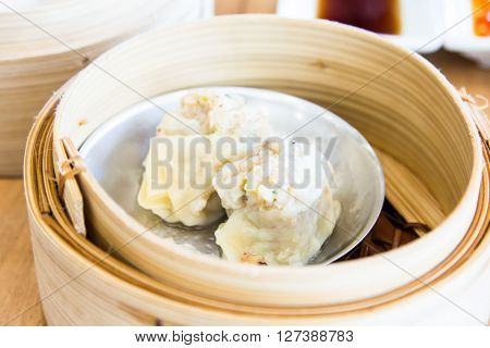 Dimsum In The Steam Basket .