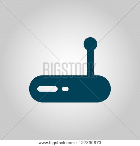 Modem Icon In Vector Format. Premium Quality Modem Symbol. Web Graphic Modem Sign On Grey Background
