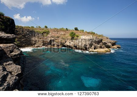 Coastline At Nusa Penida Island
