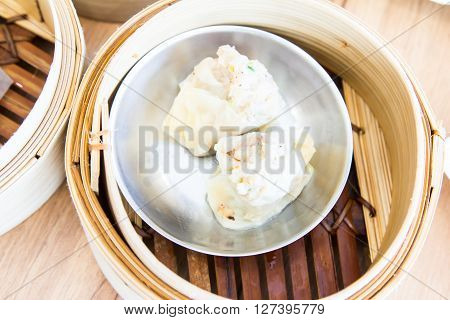 Dimsum In The Steam Basket .